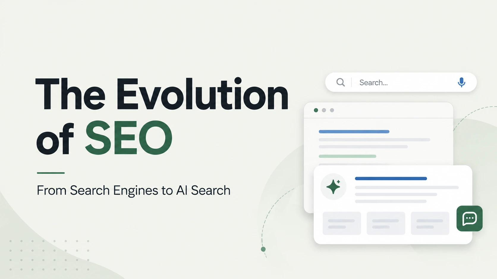 Evolution of SEO from traditional search engines to modern AI-powered search experiences